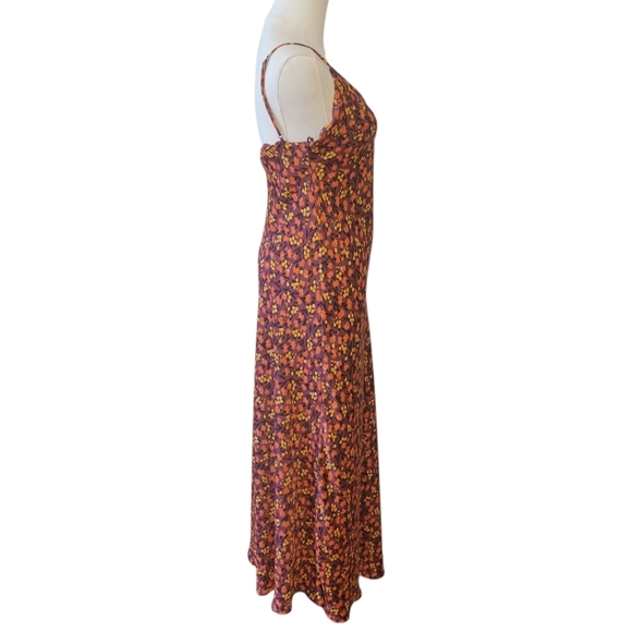NWT Zara Purple Floral Maxi Dress Size Small - Picture 4 of 6
